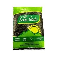 FEIJAO PRETO SERRA VERDE 1KG